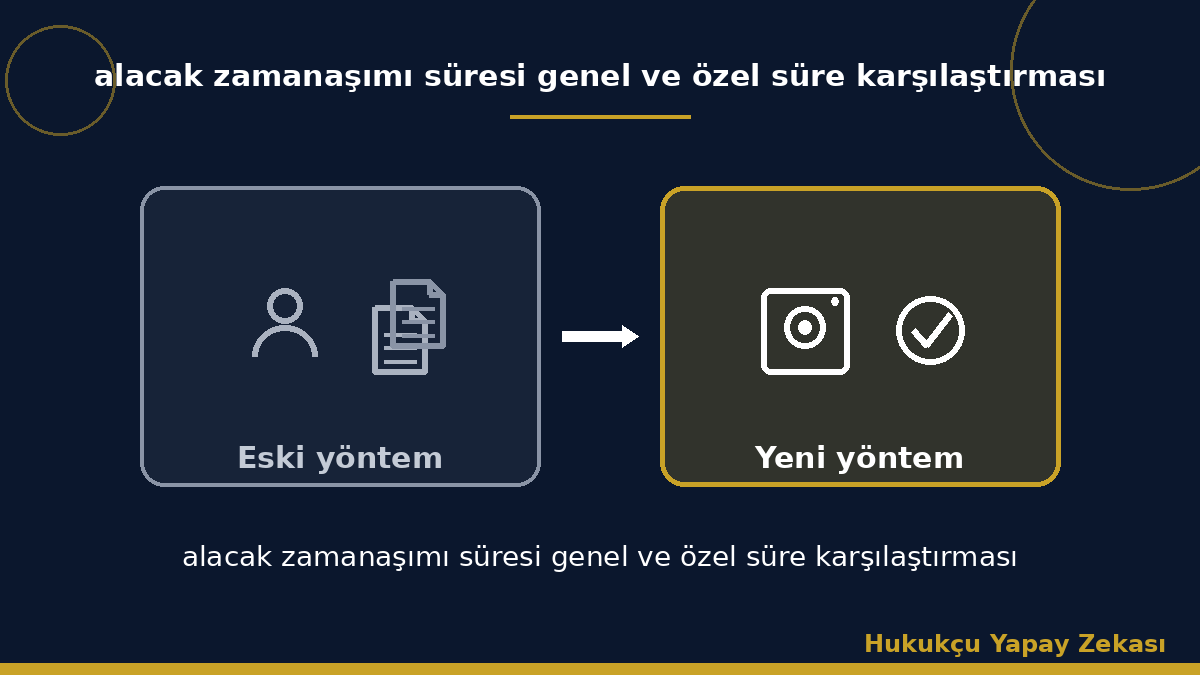 alacak zamanaşımı süresi genel ve özel süre karşılaştırması